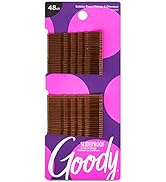 Goody Slideproof Womens Bobby Pin-48 Count,Crimpled Brown - 2 Inch Pins Helps to Keep Your Hair P...