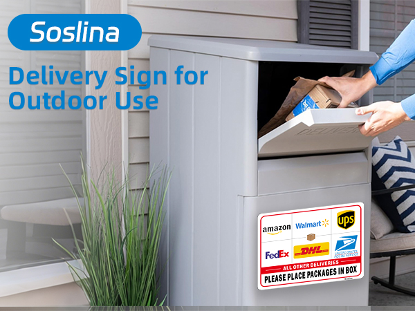 delivery signs for packages