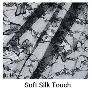 Black butterfly patterned lace tablecloth