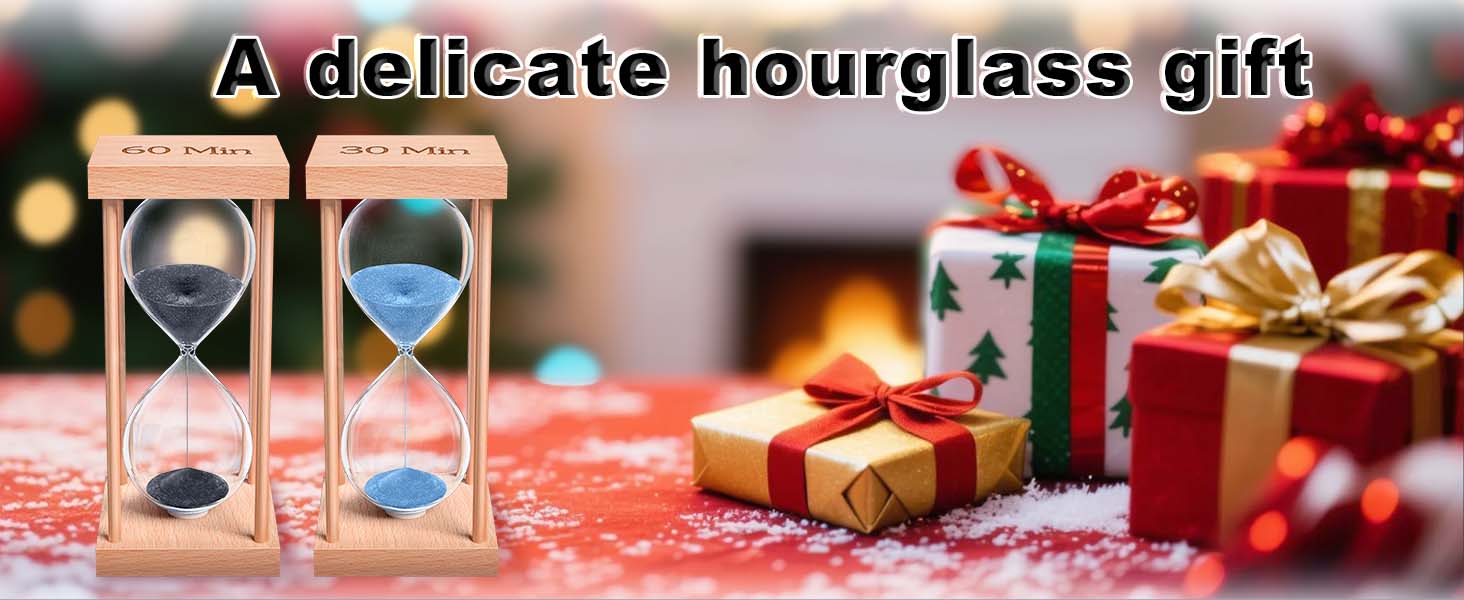 Min Wooden Hour Glass for Classroom, Sandglass, Reloj De Arena Decorativo, Home, Office, Game, Gift