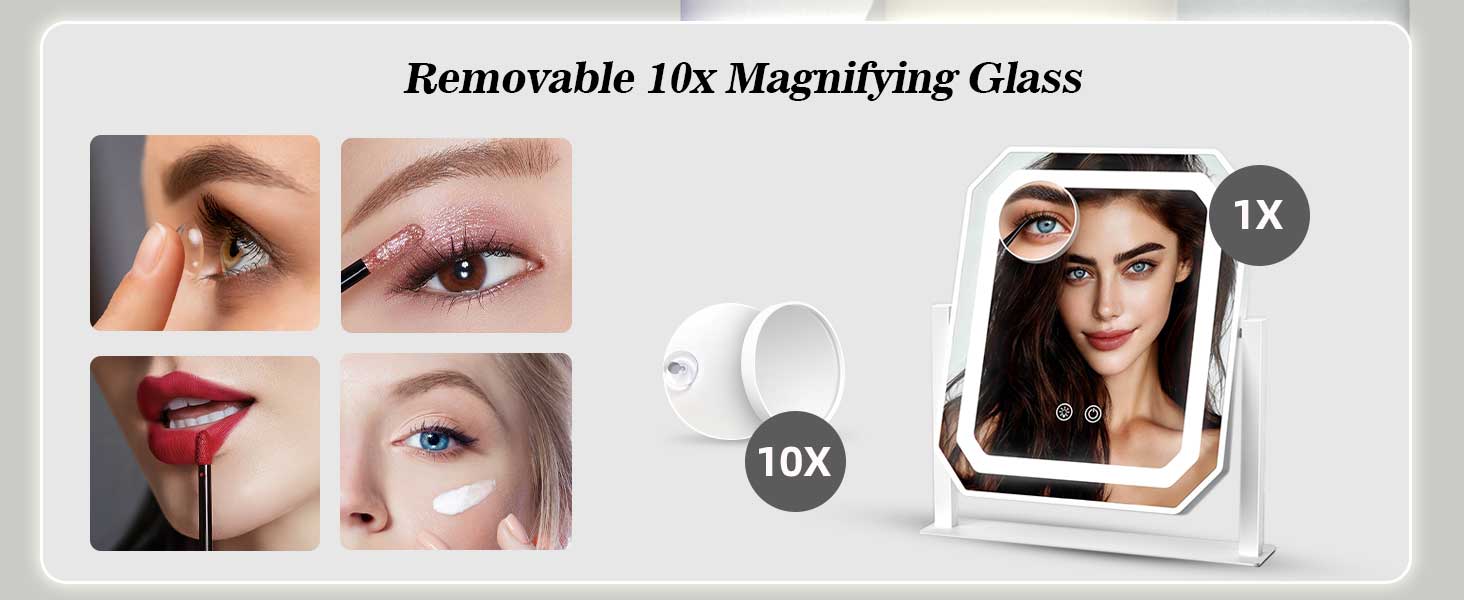 lighted makeup mirror