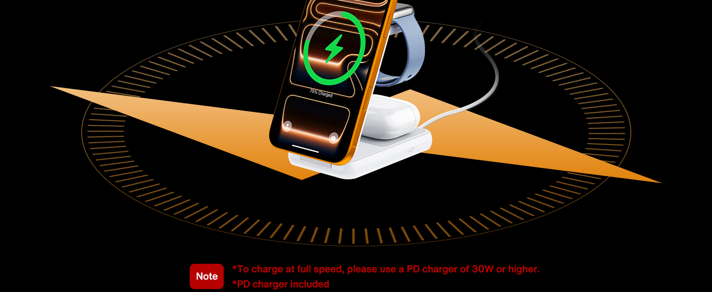 Foldable Wireless Charging Station