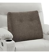 TANYOO Back Support Pillow for Recliner Soft Dual Layer Lumbar Support Pillow with Shredded Memor...