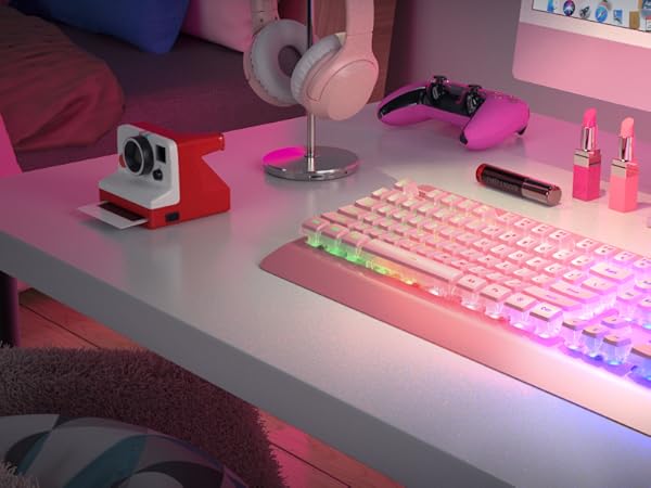 Pink Gaming Keyboard