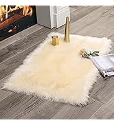 MIULEE Luxury Super Soft Fluffy Area Rug Faux Fur Rectangle Rug Decorative Plush Shaggy Carpet fo...