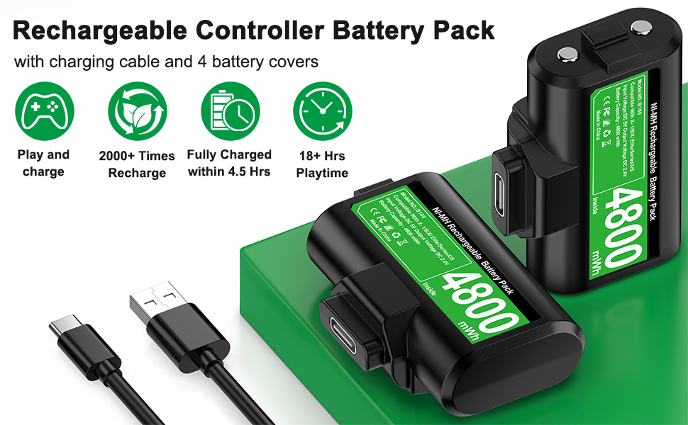 Rechargeable battery for xbox controller