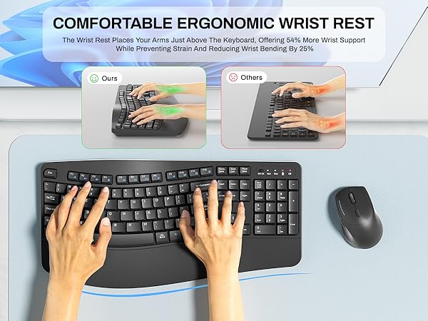 EK30 wireless keyboard and mouse grey 3