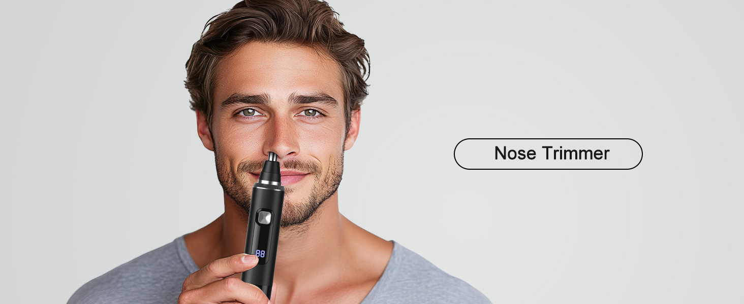 Ear and Nose Hair Trimmer for Men Women,Painless USB Rechargeable Nose Hair Trimmer Clipper
