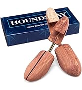 HOUNDSBAY Shoe Tree for Men, Wooden Shoe Stretcher Men, Cedar Shoe Trees for Men, Adjustable Shoe...