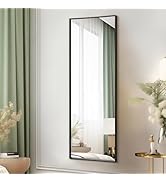 AAZZKANG Full Length Wall Mirror with Metal Frame Large 43"x14" Modern Rectangular Hanging Mirror...