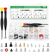 LuKaiSen 165PCS Computer Screw Kit, M.2 NVMe SSD Mounting Screws &amp; Standoffs, Black/Silver PC Cas...