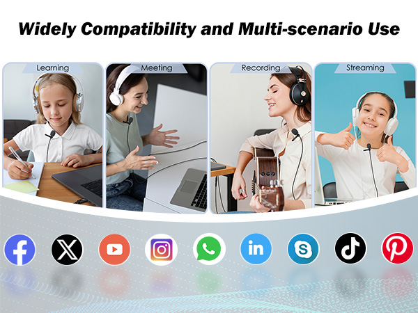 USB microphone clip on