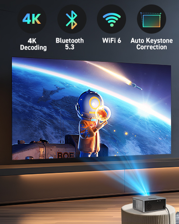 Bluetooth Projector with wifi