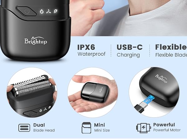 mini electric razor