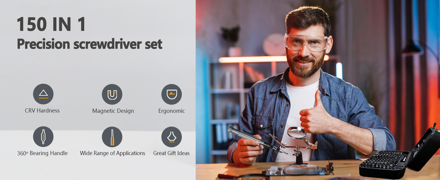 150-in-1 Precision Screwdriver Set 