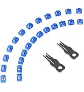 NataLink 24 Pcs RJ45 Port Lock with 2 Key, Locking RJ45 Port/Dust Blocker, RJ45 Dust Cover Cap Fe...
