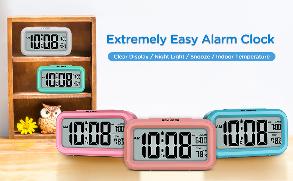 Night Light Digital Alarm Clock