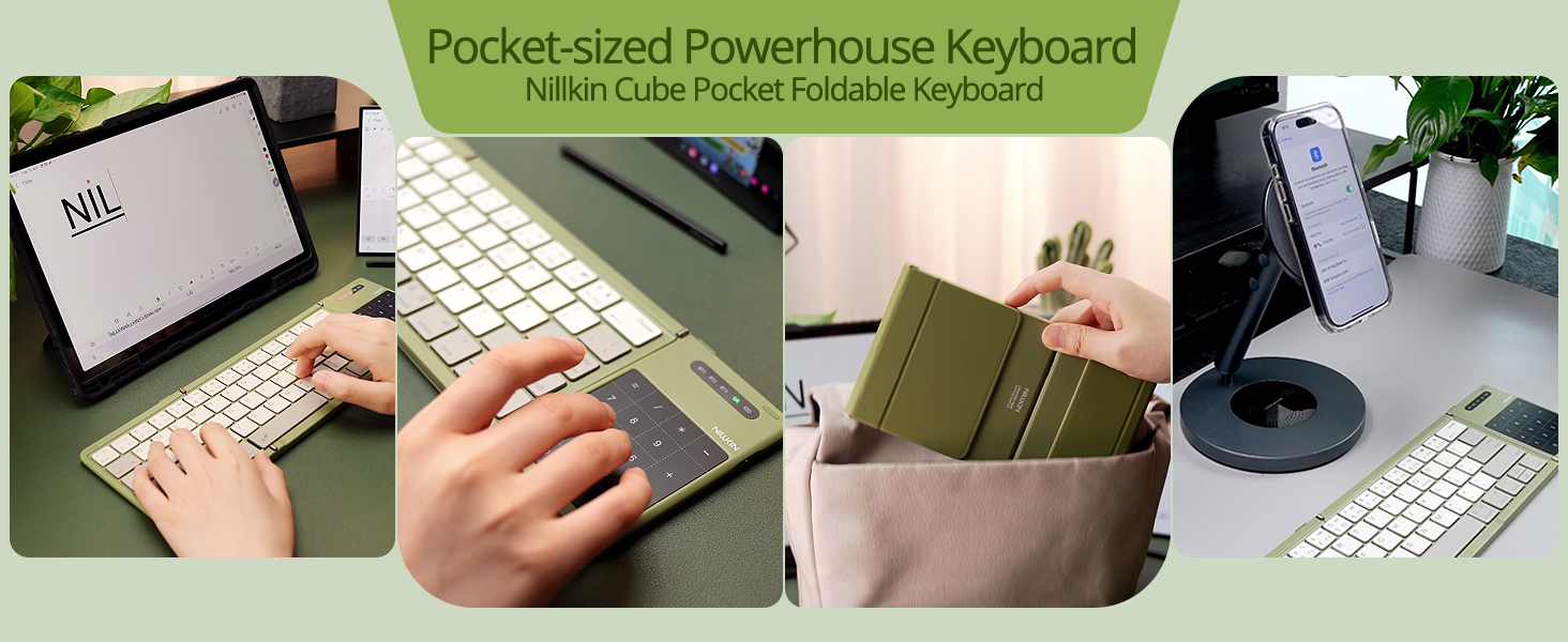 Nillkin Cube Pocket Foldable Keyboard - Pocket-sized Powerhouse Keyboard