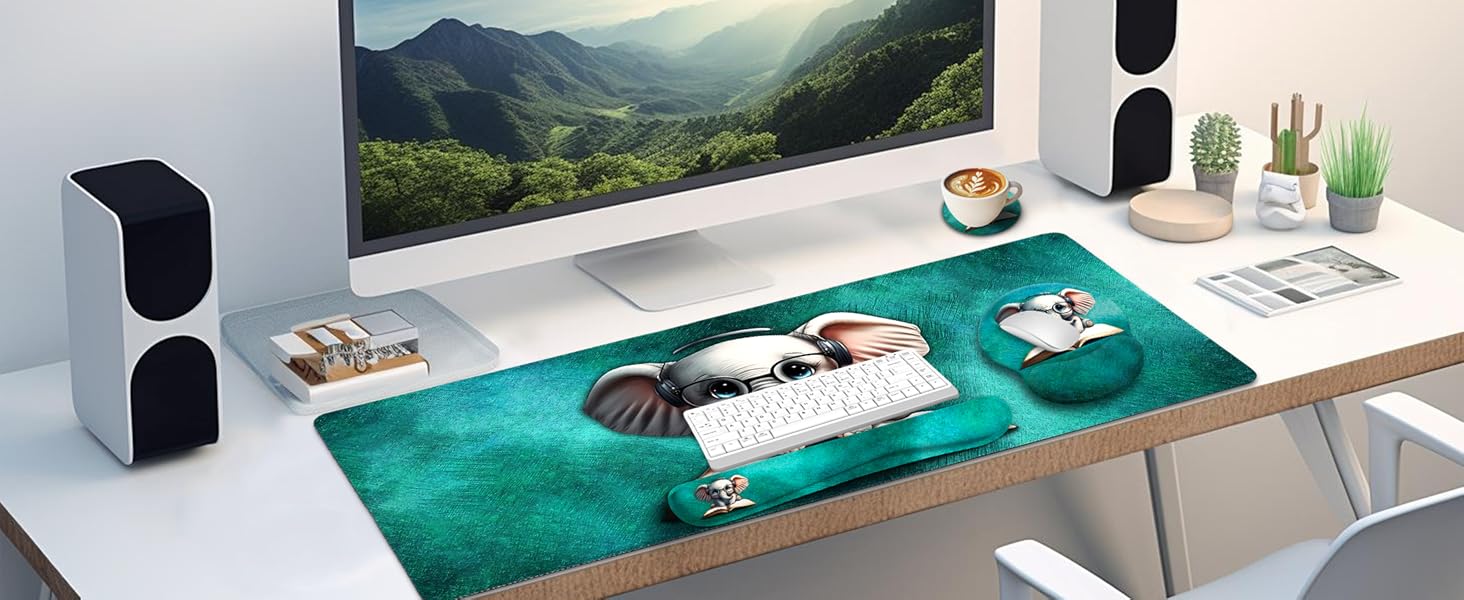 Cute Elephant Home Office Desk Accessories