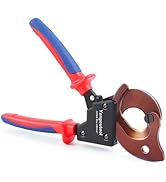 Yangoutool Ratchet Cable Cutter Heavy Duty 240mm2/f17.5mm/0.69in Finely Polished and Sharp Cuttin...