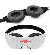 Manta Slim Sleep Mask - Ultra-Lightweight Blackout Eye Mask, Slim Comfort Design, Zero Eye Pressu...
