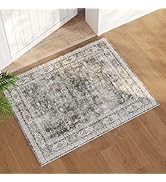 Rugcomf 2x3 Rug Washable Boho Rug Soft Small Area Rug Non-Slip Non-Shedding Faux Wool Vintage Rug...