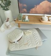 BAGSMART 15-16 inch Laptop Bag with Handle, Fluffy Padded Laptop Case Sleeve with Accessories Cas...