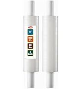 Stretch Wrap with Handle Industrial Strength 2 Pack 11" x 1000 Ft 60 Gauge Thick (15 Micron) Shri...