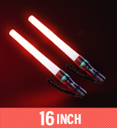 16inch Traffic Wand, Flashlight Led Traffic Control Baton, Small Orange Safety Wands