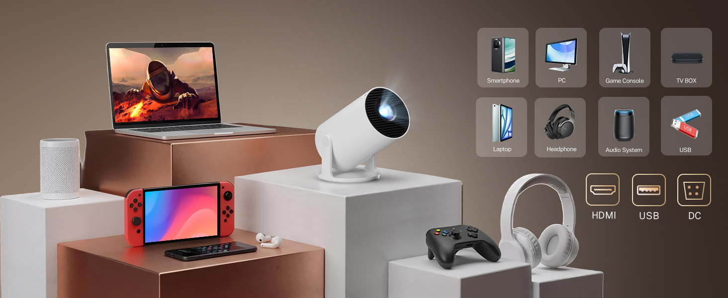 Gaming setup display featuring multiple views of an entertainment center with LED lighting, showing various configurations and usage scenarios.