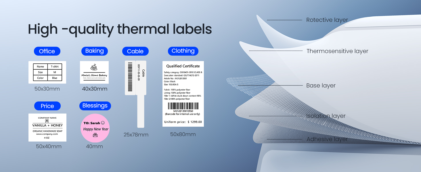 label maker machine with waterproof labels