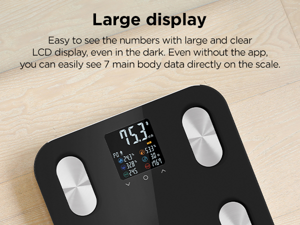 mooas smart scale body digital bathroom scale smart body scale