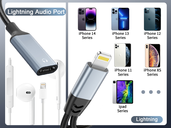 lightning to audio and charge adapter