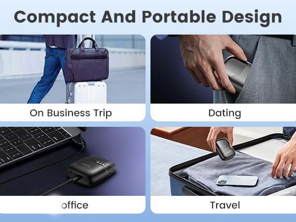 compact foil shaver for business trip, dating, office, travel