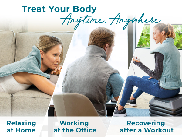 treat your body anytime anywhere relaxing at home working at the office recovering after working out