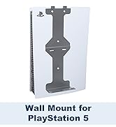 Funturbo PS5 Wall Mount Stand, PS5 Mount on Wall Kit Vertical Stand for PlayStation 5 Original (D...