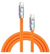 chubbycable Neon Chubby - Fast Charge Cable with Smart Light RGB Color Gradual Light Up 100W Char...