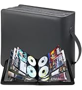 PUTNATRUE CD DVD Storage Binder, Large 200 Capacity CD Wallet with 100 Booklet Pockets &amp; Handle, ...