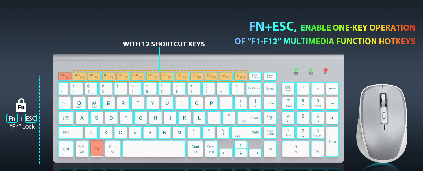 ultra slim keyboard and mouse