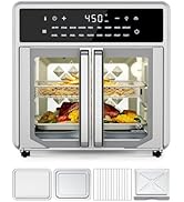 Kitchen Elite Air Fryer French Door Oven,15.8 Qt Toaster Oven Countertop Combo,18 Presets &amp; 1 Pre...