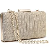 RonFoxi Clutch Purse for Women, Evening Bag with Removable Chain Strap Elegant Handbag for Weddin...