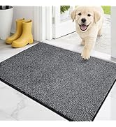 PURRUGS Dirt Trapping Door Mat 20" x 31.5", Non-Slip Machine Washable Entry Rug, Entrance Mat, In...