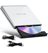 Haiway Aluminum External Blu Ray Drive, Support 25G Disc Read/Write Bluray Drives, USB 3.0 and Ty...