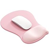 Ergonomic Gel Wrist Rest Mouse Pad, Comfort Mouse Pad with Wrist Support, Non-Slip Rubber Base, D...