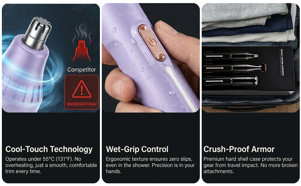 nose and ear trimmer for men rechargeable