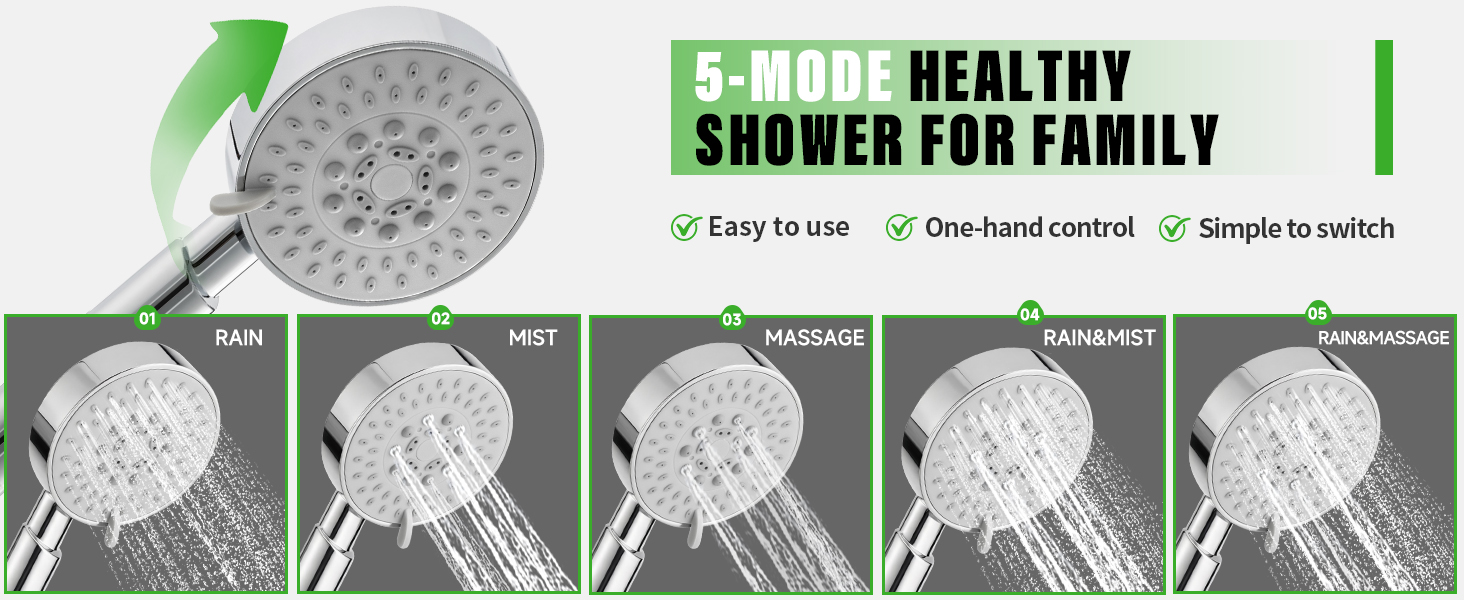handheld shower head
