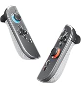 PAWDIARY Clear Switch 2 Controller Case Cover, Handheld Left and Right Controller Switch 2 Grip S...