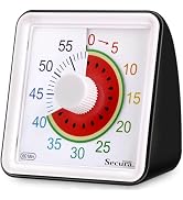 Secura Brands 60-Minute Visual Timer, Fruit Timer for Kids, Classroom Timer, Countdown Timer for ...