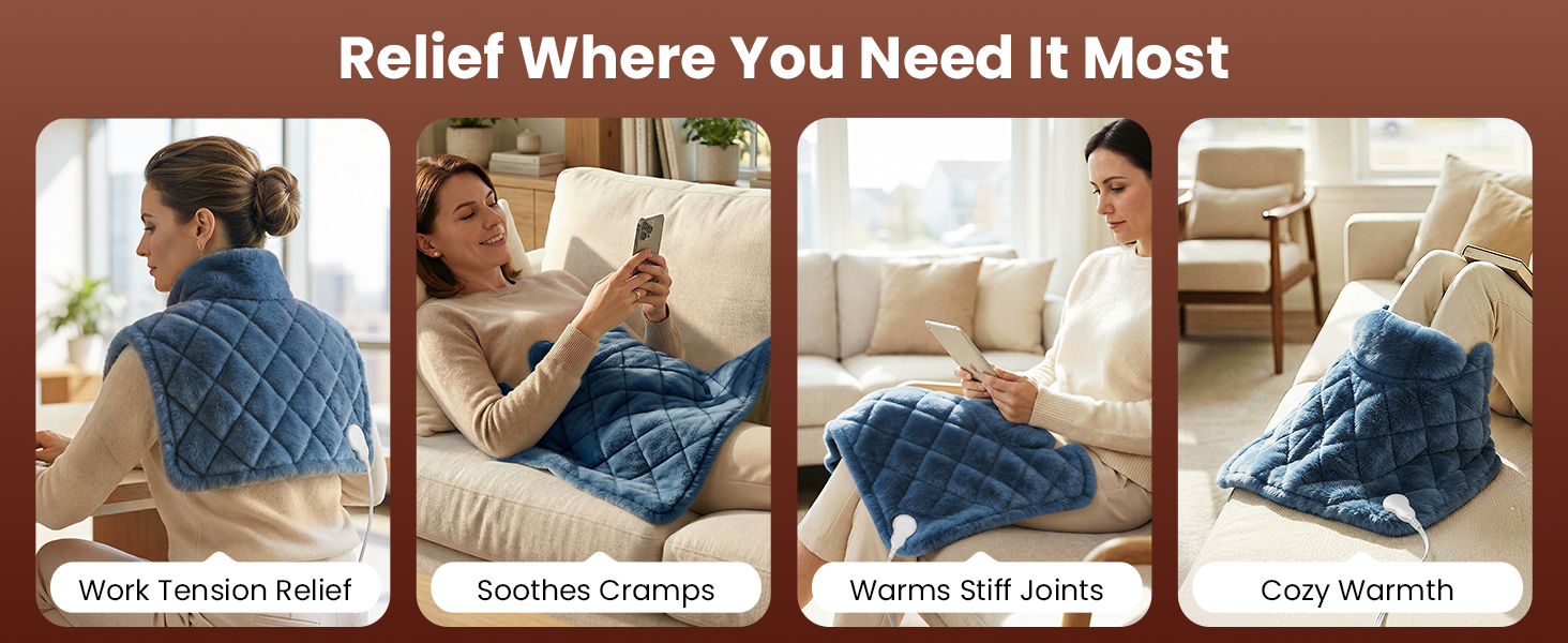heating pad can be used when you are work\relax\read