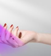 krofaue 12W UV Nail Lamp - Professional Auto-Sensing Nail Dryer with 4 Timers, Touch Buttons Rech...